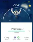 Shiny Phantump - Trade 1 million stardust