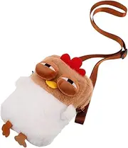 [Healeved] Funny Chicken Plush Bag for Women Cute Cartoon Hen Mini Handbag with Capacity Soft Plush Material for Convenience for Shopping and Daily Use