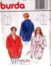BURDA Misses Sewing Pattern COAT Plus size 18 20 22 24 26 28