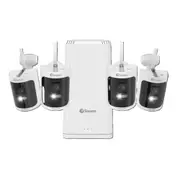 SWANN All Secure650 2K Wireless Security Kit with 4 x Wire-Free Cameras & Power