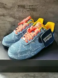 在飛比找Yahoo!奇摩拍賣優惠-LEVI'S x NIKE聯名 Air Force1空軍牛仔