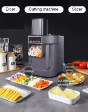 Commercial Electric Vegetable Cutter Chopper Ham Mincer Automatic Slicer Grinder