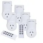 AU Plug 3/5 Main Outlet Power Point Socket+Smart Home Wireless Remote Controller