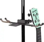 String Swing Mic Stand Twin Ukulele Holder Hang Two Ukuleles or Mandolins from your Mic Stand BCC04TWN-UK