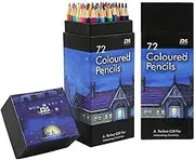 Colored Pencils for Adult Coloring Books 72 Count Art Drawing Pencils Soft Core Ideal for Drawing Blending Shading, Color Pencils Set Adults Kids Beginners (72 colors)