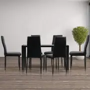 7-piece Dining Set - Black