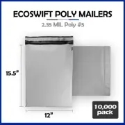 10000 12x16 EcoSwift Poly Mailers Plastic Envelope Shipping Mailing Bags 2.35MIL