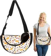 Small Dog Carrier Bag, Dog Bag Carrier - Pet Carrier Portable Lightweight Breathable Mesh Dog Sling Ventilated Excursion Backpack for Travel, Hiking