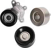 39155 Belt Tensioner + 36357 Idler Pulley + 36356 Idler Pulley, Fit for Nissan Altima 2007-2012, Fit for Nissan Maxima Murano 2009-2014, Fit for Nissan Quest 2011-2012 (3.5L V6 Only)