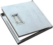 304 Stainless Steel Recessed Septic Tank Cover, Square Inspection Cover for Yards, Walkways, Schools (32 x 32 inches (80 x 80 cm)