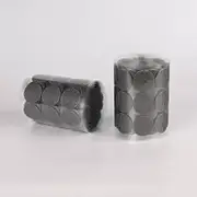 100 Pairs Grey Hook & Loop Sticky Self Adhesive Dots Coins Tape 8, 10, 15, 20, 25, 30mm (Grey, 20 mm)