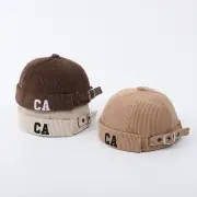 Japanese Style Baby Corduroy Docker Cap Brimless Hip Hop Hats Children Toddler