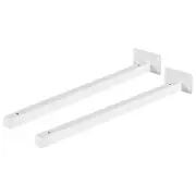 Floating Shelf Brackets, 2pcs 16"(400mm) Wall Mounted Shelf Supports, White