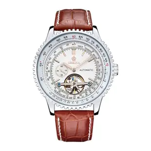 歐綺娜手錶 ORKINA 陀飛輪男士機械錶 時尚潮流全自動陀飛輪大表盤腕錶 機械手錶 手錶 腕錶 禮物