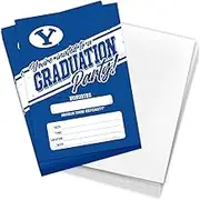 Desert Cactus Brigham Young University Graduation Party Invitations Cougars BYU Cougs 5x7 Grad Invites Cards Celebration 10 Count With Envelopes