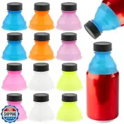 EMVANV 12 PCs Can Lids,Reusable Can Drink Lids Plastic Can Cap for Beer Juice