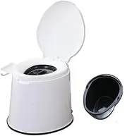 Portable Bucket Toilet,Elderly Commode,Potty with Paper Holder, Outdoor Emergency Toilet,for Camping,Long Trips,Elder,Camping,Travel,Hiking
