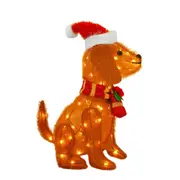 LED Dog String Lights Outdoor Statue Christmas Decoration-Style 2