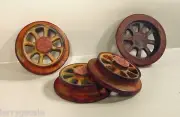 Custom Weathered Model Train Wheels 4 Pc Set G Scale Diorama Accessory Items