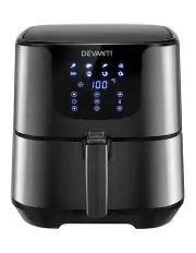 [Devanti] Air Fryer 7L LCD Fryers Oven Airfryer Stainless Steel Black