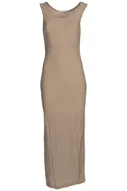 Mesh Jersey Maxi Dress--HAM-91227A