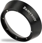 Bamynoir 58mm Magnetic dosing Funnel Compatible with 58mm protafilter,Espresso Coffee Dosing Ring - 20mm Anodized with 8 Neodymium(Black)