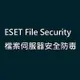 ESET NOD32 File Security 檔案伺服器安全單機版1年(For Win Server)【風和資訊】