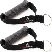 Core Prodigy Heavy Duty Exercise Handles - Grip Attachments for Cable Machine Pu