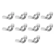 1/2"-12 Wing Nuts, Carbon Steel Hand Twist Tighten Ear Butterfly Nut, 10 Pcs