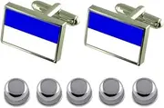 [Select Gifts] Shirt Dress Studs Reims City France Flag Cufflinks