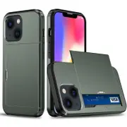 For iPhone 15 Case, Card Slot Shielding Cover, Army Green
