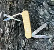 Swiss Army Knife, Classic Brass Gold Alox, Victorinox 0.6221.408G New In Box
