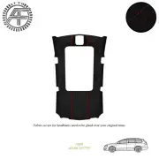 LUXE SUEDE HEADLINER COVER FOR VOLKSWAGEN PASSAT B7 5-DR ESTATE + SUNROOF 10-14 (for: Volkswagen)