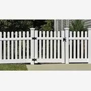 PVC Picket Fence White 1350h Gate Portable Fencing Events