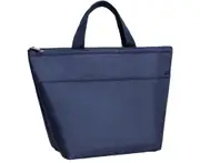 Lunch Bag Insulated Large Capacity Convenient to Use Thermal Oxford Cloth Food Container for Office Navy Blue