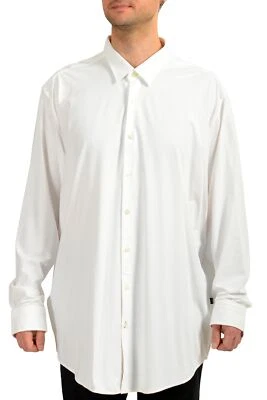 Hugo Boss Men's "Robbie_F_BT" Sharp Fit Geometric Print Shirt US 4XL IT 60