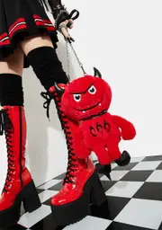 [Current Mood] Little Lucifer Fuzzy Crossbody Bag