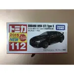 TOMICA 112 SUBARU WRX STI TYPE S  初回特別仕様  有新車貼 (全新封膜未拆但輕微盒損)