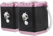 FOMIYES 2pcs Mini Electric Makeup Sponge Cleaner Makeup Brush Cleaner Machine Deep Cleansing Action