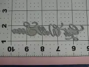 Universal Thin Metal Die Cut Tool Emboss Get Well Soon sentiment Script card