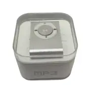 MP3 Multimedia Player with USB and Micro SD Slots Small Size Silver With Clip