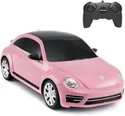 RASTAR Rc Beetle Volkswagen, 1:24 Scale Kids Remote Control Racing car, Pink Rc Toy Car for Kids Girls Toddlers.