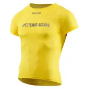 SKINS Cycle/Cycling Men's Short Sleeve Shirt S Thermoregulating Baselayer Zest