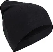 [GripGrab] Unisex - Adults Freedom Seamless Warp Knitted Beanie Winter Bike Hat Elastic Seamless Sports Underhelmet Cap Thermal Cap, Black, One Size