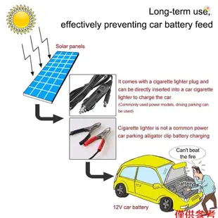 casytw 12V 4.5W便攜式太陽能電池板動力車船電池