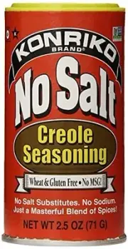 Konriko - No Salt Creole Seasoning 2.5 oz - Wheat Free - Gluten Free - No MSG