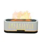 (EU Plug 100‑240V)Flame Mist Humidifier White Hollowed Wheat Ears 200ml Remot H