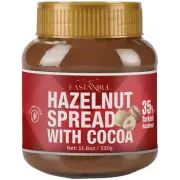 Eastanbul Cocoa Hazelnut Spread, 11.6oz, Chocolate Hazelnut Spread, No Palm Oil