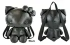 Sanrio Hello Kitty Plush Backpack/ Metallic Body Backpack Black Japan "NEW"