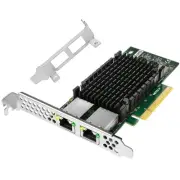 PCIE X8 to 2X 10GbE NIC Card, 2X 10Gbps RJ45 Ports, PCIE X8 Lane, Intel X540-...